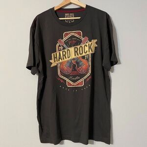 Hard Rock Cafe T-Shirt 100% Cotton Men's Size L Houston Color Gray